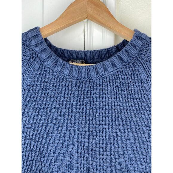 Pendleton Women's L Navy Blue Heavyweight Short Sleeve Pullover Sweater - Picture 2 of 7